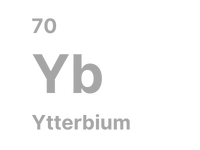 Ytterbium (70): Employed in stainless steel improvement, fibre-optic amplifiers, and stress gauges.
